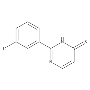 2-(3-Fluorophenyl)-3,4-dihydropyrimidine-4-thione Structure