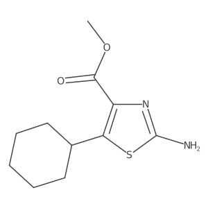 Methyl 2-amino-5-cyclohexyl-1,3-thiazole-4-carboxylate结构式
