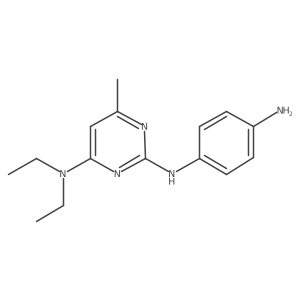 N2-(4-aminophenyl)-N4,N4-diethyl-6-methylpyrimidine-2,4-diamine Structure