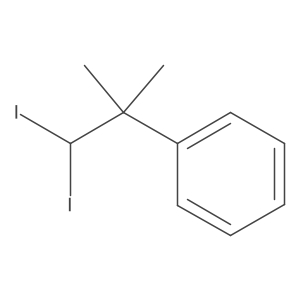 (2,2-Diiodo-1,1-dimethylethyl)benzene Structure