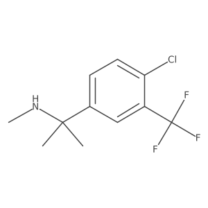 {2-[4-Chloro-3-(trifluoromethyl)phenyl]propan-2-yl}(methyl)amine Structure