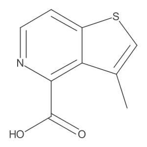 3-Methylthieno[3,2-c]pyridine-4-carboxylicacid结构式
