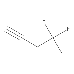 4,4-Difluoropent-1-yne Structure