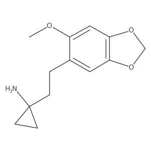 1-[2-(6-Methoxy-1,3-dioxaindan-5-yl)ethyl]cyclopropan-1-amine Structure