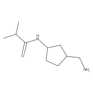 N-[3-(Aminomethyl)cyclopentyl]-2-methylpropanamide Structure