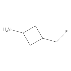 3-(Fluoromethyl)cyclobutan-1-amine Structure