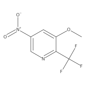 Pyridine, 3-methoxy-5-nitro-2-(trifluoromethyl)-结构式