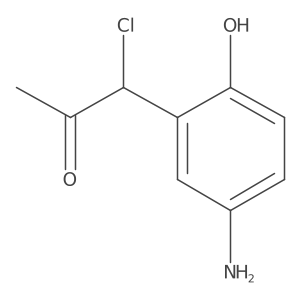 1-(5-Amino-2-hydroxyphenyl)-1-chloropropan-2-one结构式