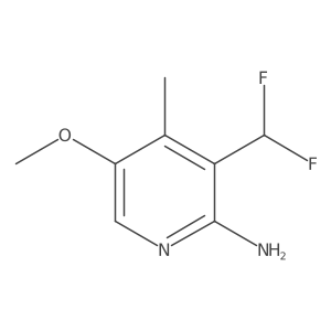 3-(Difluoromethyl)-5-methoxy-4-methylpyridin-2-amine结构式