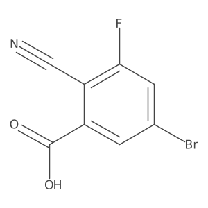 5-Bromo-2-cyano-3-fluorobenzoic acid结构式