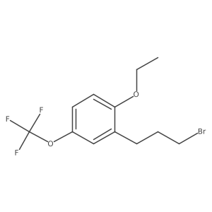 1-(3-Bromopropyl)-2-ethoxy-5-(trifluoromethoxy)benzene结构式