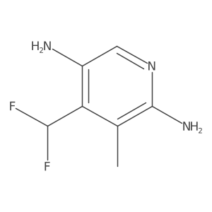 4-(Difluoromethyl)-3-methylpyridine-2,5-diamine Structure