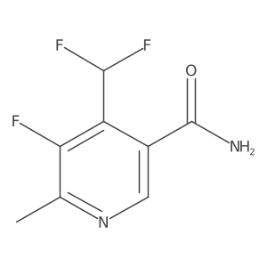 4-(Difluoromethyl)-5-fluoro-6-methylnicotinamide Structure