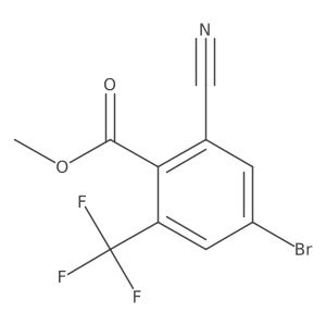 Methyl 4-bromo-2-cyano-6-(trifluoromethyl)benzoate Structure