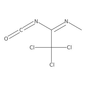 2,2,2-Trichloro-N-methylethanimidoyl isocyanate Structure