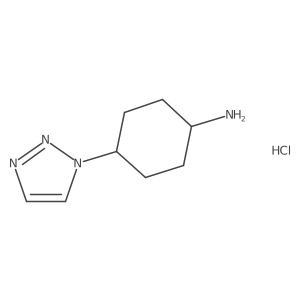 4-(1H-1,2,3-triazol-1-yl)cyclohexan-1-amine hydrochloride Structure