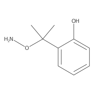 2-[2-(Aminooxy)propan-2-yl]phenol结构式