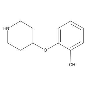 2-(Piperidin-4-yloxy)phenol结构式