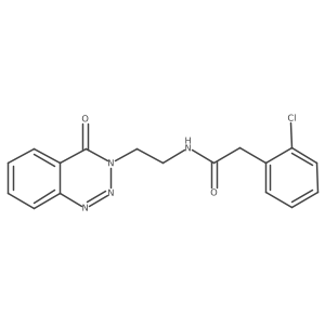 2-(2-chlorophenyl)-N-(2-(4-oxobenzo[d][1,2,3]triazin-3(4H)-yl)ethyl)acetamide Structure