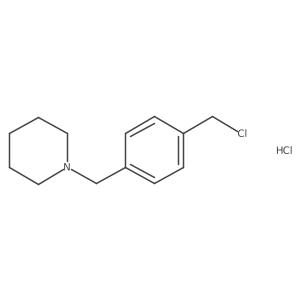 1-{[4-(Chloromethyl)phenyl]methyl}piperidine hydrochloride结构式