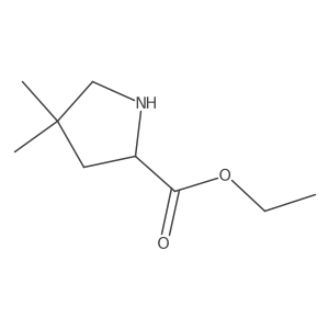 (R)-4,4-Dimethyl-pyrrolidine-2-carboxylic acid ethyl ester Structure