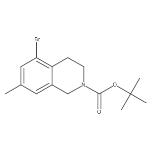 tert-Butyl 5-bromo-7-methyl-3,4-dihydroisoquinoline-2(1H)-carboxylate结构式