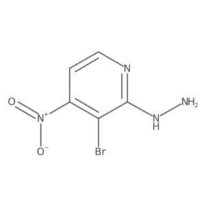 3-Bromo-2-hydrazinyl-4-nitropyridine Structure