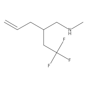 N-methyl-2-(2,2,2-trifluoroethyl)pent-4-en-1-amine结构式