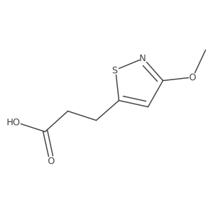 3-(3-Methoxy-1,2-thiazol-5-yl)propanoic acid结构式