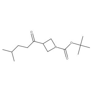 Tert-butyl 3-(4-methylpentanoyl)azetidine-1-carboxylate Structure