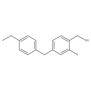 (4-(4-Ethylbenzyl)-2-iodophenyl)methanol Structure