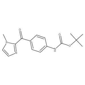tert-butyl N-[4-(1-methyl-1H-imidazole-2-carbonyl)phenyl]carbamate Structure