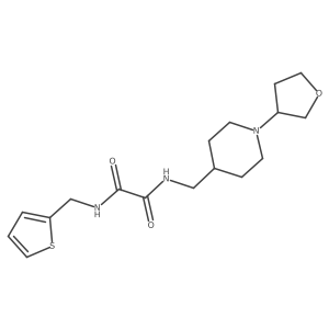 N1-((1-(tetrahydrofuran-3-yl)piperidin-4-yl)methyl)-N2-(thiophen-2-ylmethyl)oxalamide Structure