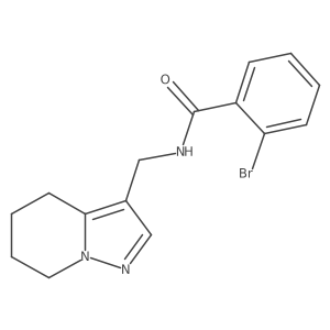 2-bromo-N-((4,5,6,7-tetrahydropyrazolo[1,5-a]pyridin-3-yl)methyl)benzamide结构式