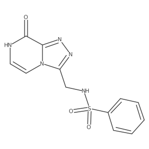 N-({8-hydroxy-[1,2,4]triazolo[4,3-a]pyrazin-3-yl}methyl)benzenesulfonamide Structure