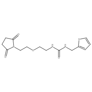 1-(2-(2-(2,5-Dioxopyrrolidin-1-yl)ethoxy)ethyl)-3-(thiophen-2-ylmethyl)urea Structure
