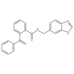 N-((1H-benzo[d]imidazol-5-yl)methyl)-2-benzoylbenzamide Structure