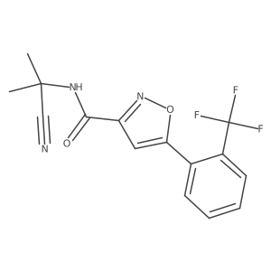 N-(1-cyano-1-methylethyl)-5-[2-(trifluoromethyl)phenyl]-1,2-oxazole-3-carboxamide Structure