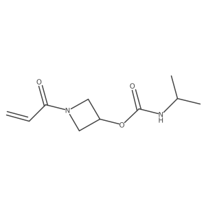 1-(prop-2-enoyl)azetidin-3-yl N-(propan-2-yl)carbamate结构式
