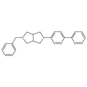 2-Benzyl-5-(6-(pyridin-2-yl)pyridazin-3-yl)octahydropyrrolo[3,4-c]pyrrole Structure