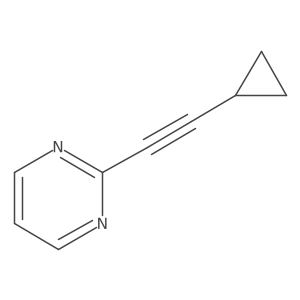 2-(2-Cyclopropylethynyl)pyrimidine Structure