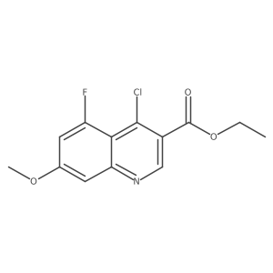 Ethyl 4-chloro-5-fluoro-7-methoxy-3-quinolinecarboxylate Structure