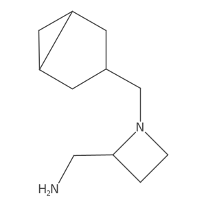 [1-({Bicyclo[3.1.0]hexan-3-yl}methyl)azetidin-2-yl]methanamine结构式