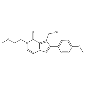 3-(hydroxymethyl)-5-(2-methoxyethyl)-2-(4-methoxyphenyl)pyrazolo[1,5-a]pyrazin-4(5H)-one Structure