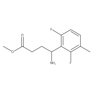 Methyl 4-amino-4-(2,6-difluoro-3-methylphenyl)butanoate结构式