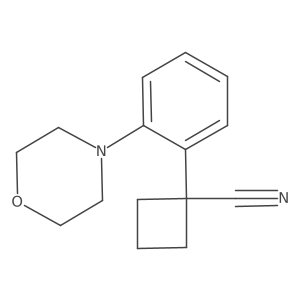 1-[2-(Morpholin-4-yl)phenyl]cyclobutane-1-carbonitrile Structure