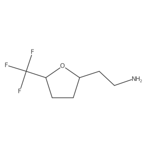 2-(5-(Trifluoromethyl)tetrahydrofuran-2-yl)ethan-1-amine Structure
