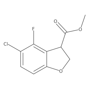 Methyl 5-chloro-4-fluoro-2,3-dihydro-1-benzofuran-3-carboxylate Structure