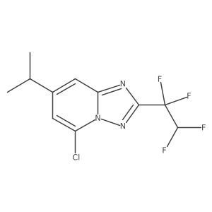 5-Chloro-7-(propan-2-yl)-2-(1,1,2,2-tetrafluoroethyl)-[1,2,4]triazolo[1,5-a]pyridine Structure