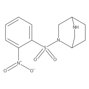 2-(2-Nitrobenzenesulfonyl)-2,5-diazabicyclo[2.2.2]octane结构式